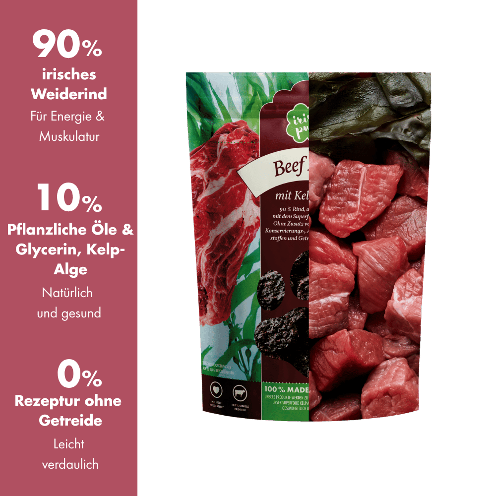 beef bites USPs mit Ingredients Schnitt