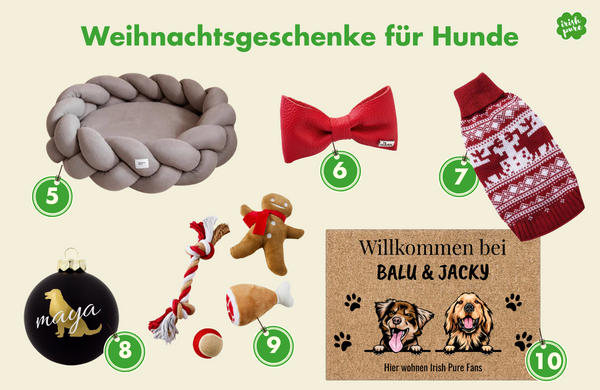 Weihnachtsgeschenke für Hunde von Irish Pure