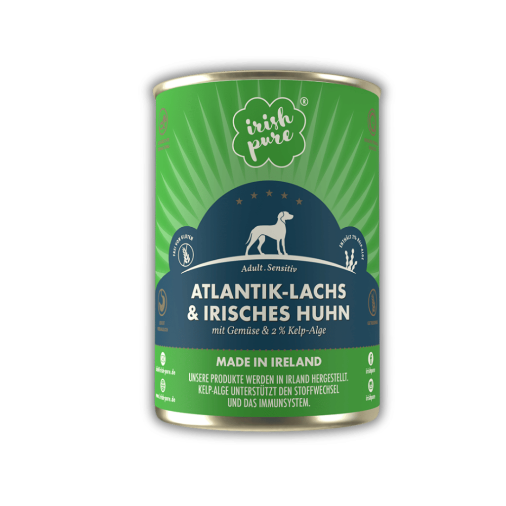 Atlantik-Lachs & Irisches Huhn mit Gemüse & Kelp-Alge