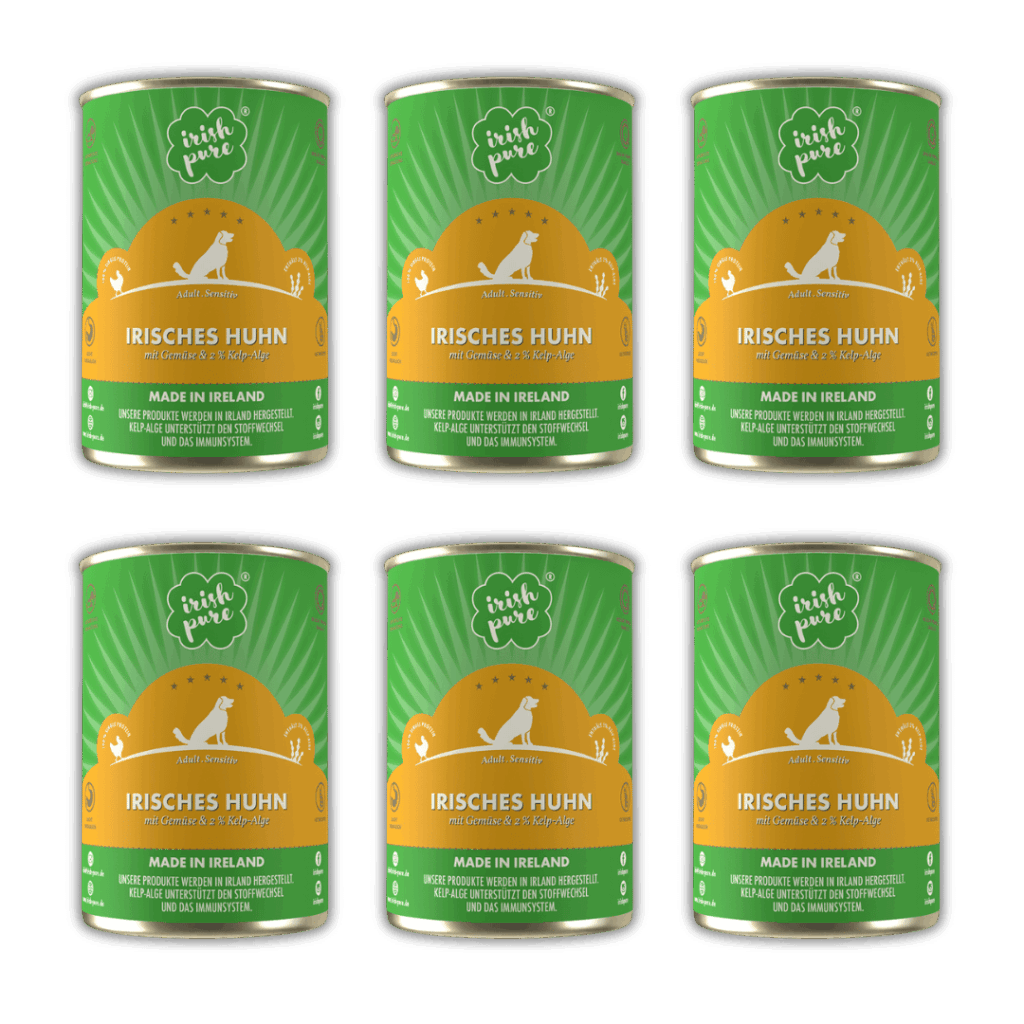 6x Nassfutter Huhn Adult (390g)