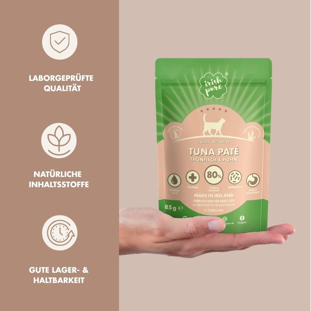 Irisches Thunfisch Paté Adult, Premium Qualität aus Irland mit natürlichen Inhaltsstoffen