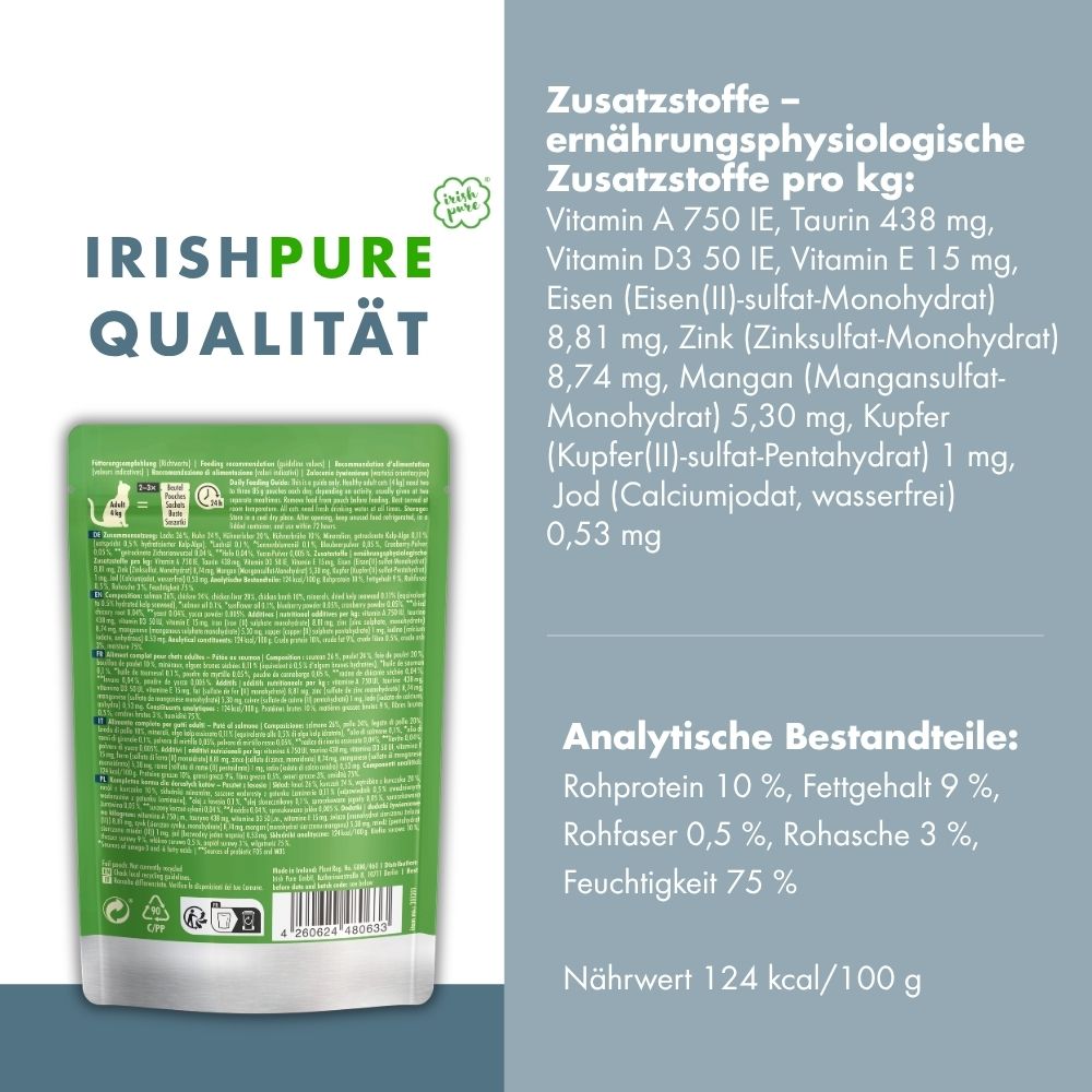Irisches Lachs Paté Adult, Premium Qualität aus Irland: transparent deklariert