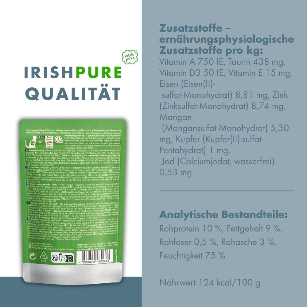 Irisches Lachs Paté Adult, Premium Qualität aus Irland: transparent deklariert