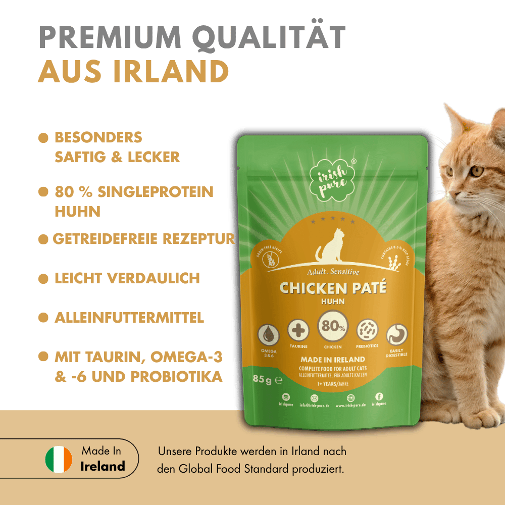 Irisches Huhn Paté Adult, Premium Qualität aus Irland: besonders saftig & lecker