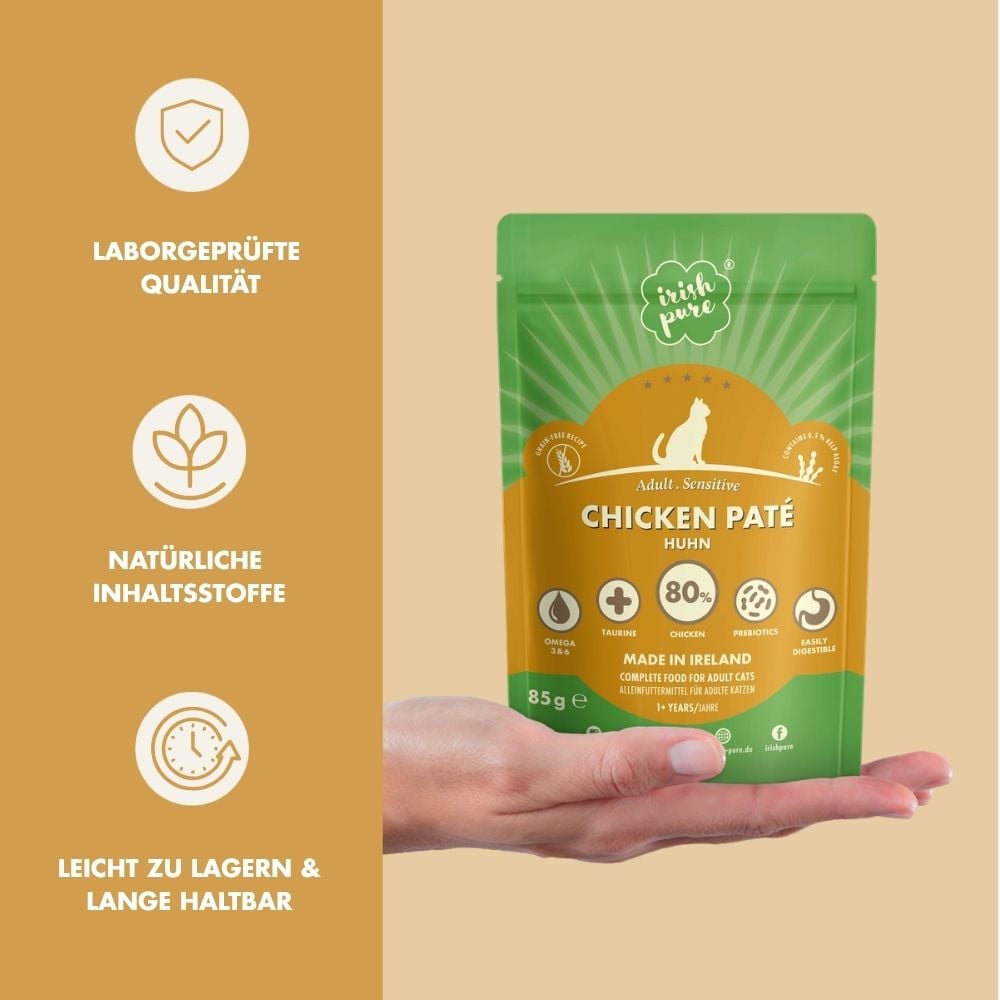Irisches Huhn Paté Adult, Premium Qualität aus Irland mit natürlichen Inhaltsstoffen