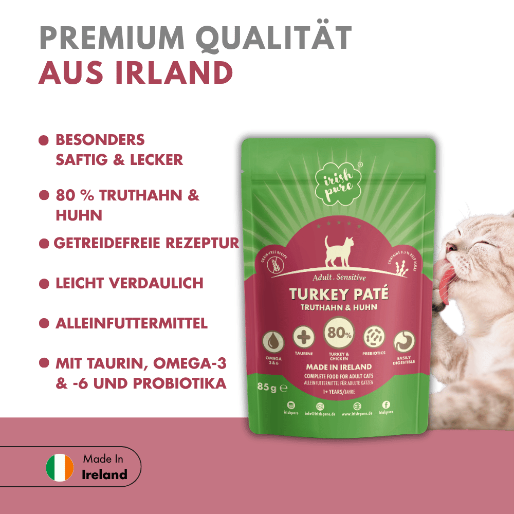 Irisches Truthahn Paté Adult, Premium Qualität aus Irland: besonders saftig & lecker
