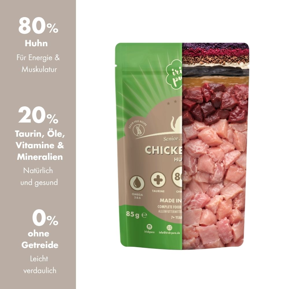 Irisches Huhn Paté Senior, Premium Qualität aus Irland als Foodtower