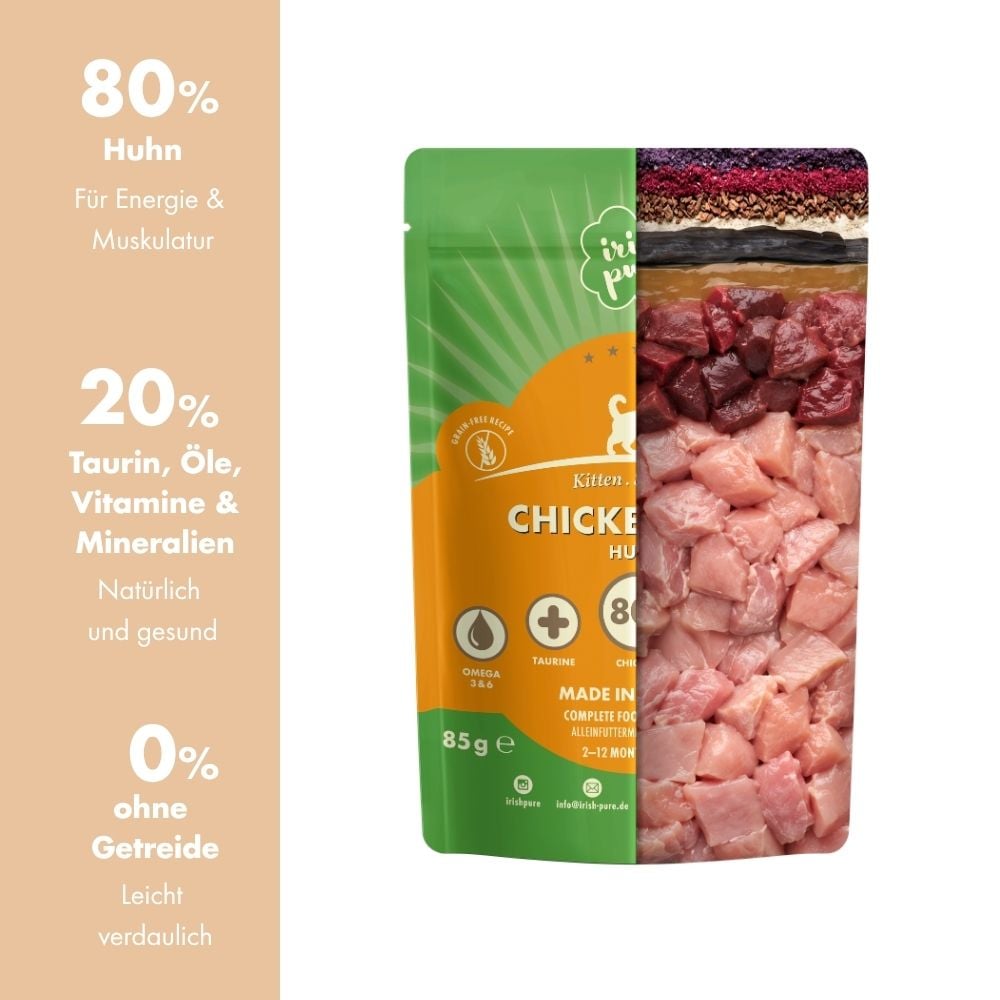 Irisches Huhn Paté Kitten, Premium Qualität aus Irland Foodtower